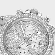  Shop Authentic Michael Kors Ritz Chronograph Crystals Silver Dial Silver Steel Strap Watch for Women - MK6746 - Luxxuri