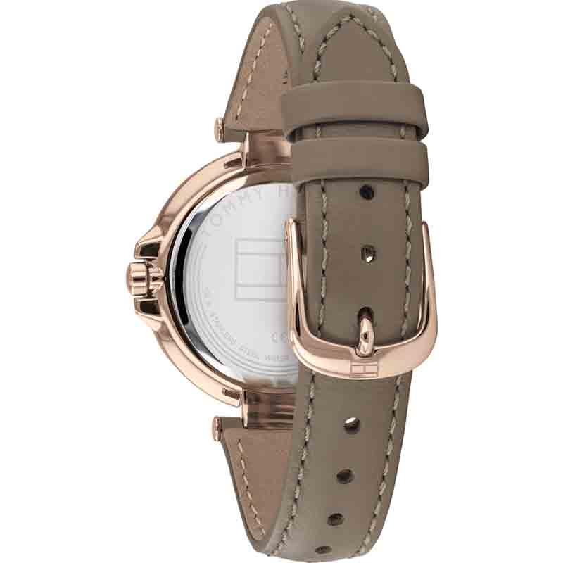  Shop Authentic Tommy Hilfiger Angela Quartz Silver Dial Brown Leather Strap Watch for Women - 1782125 - Luxxuri