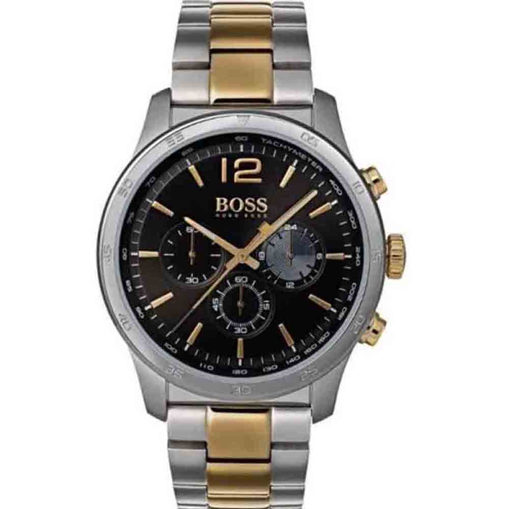  Shop Authentic Hugo Boss Professional Black Dial Two Tone Steel Strap Watch for Men - 1513529 - Luxxuri