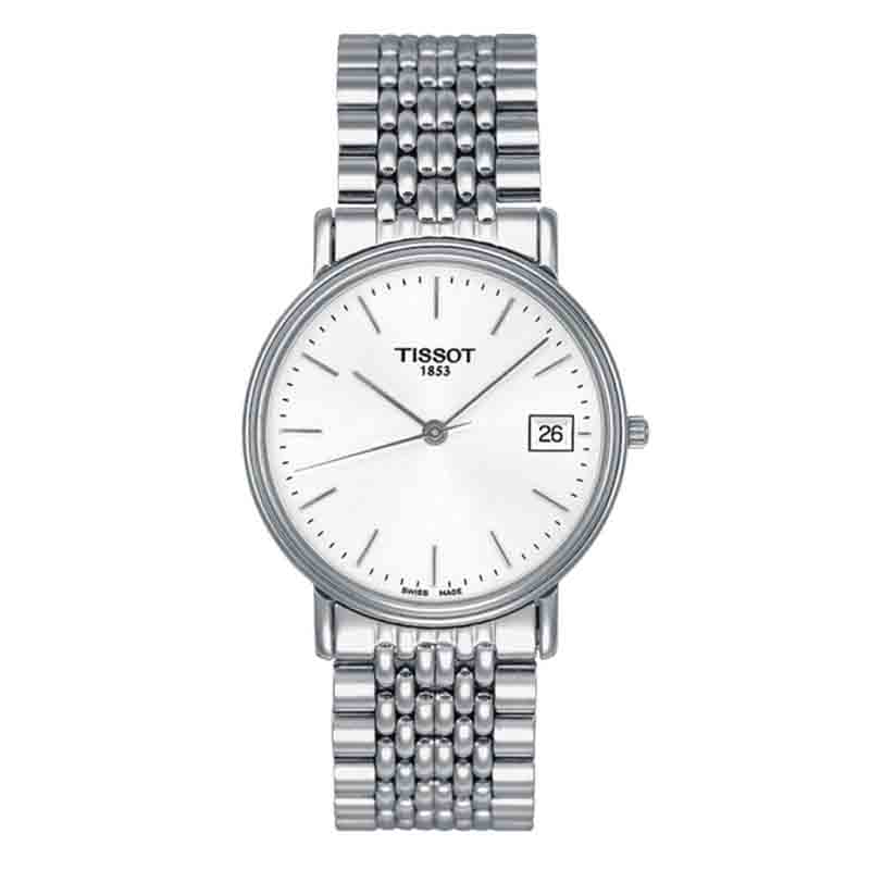  Shop Authentic Tissot T Classic Desire Silver Dial Silver Mesh Bracelet Watch for Men - T52.1.481.31 - Luxxuri