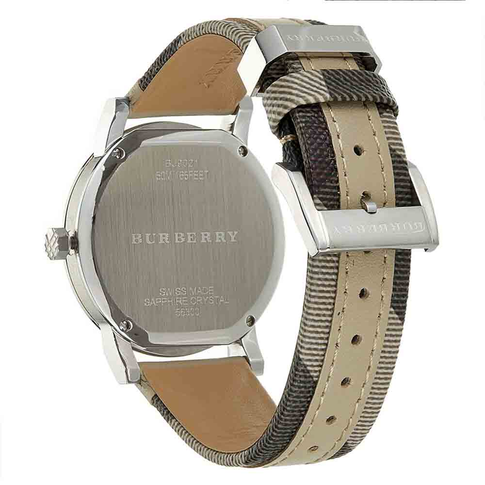  Shop Authentic Burberry The City Beige Dial Tan Leather Strap Watch for Women - BU9021 - Luxxuri