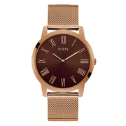  Shop Authentic Guess Analog Brown Dial Brown Mesh Bracelet Watch for Men - GW0074G1 - Luxxuri