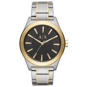  Shop Authentic Armani Exchange Nico Analog Black Dial Two Tone Steel Strap Watch For Men - AX2336 - Luxxuri