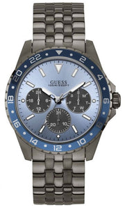  Shop Authentic Guess Odyssey Quartz Blue Dial Gunmetal Steel Strap Watch For Men - W1107G5 - Luxxuri