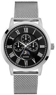  Shop Authentic Guess Delancey Black Dial Silver Mesh Bracelet Watch for Men - W0871G1 - Luxxuri