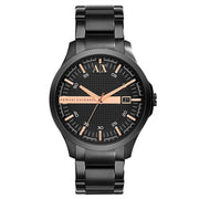  Shop Authentic Armani Exchange Hampton Chronograph Black Dial Black Steel Strap Watch For Men - AX2150 - Luxxuri