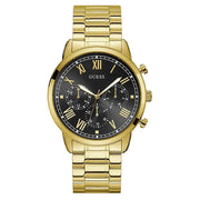  Shop Authentic Guess Hendrix Multifunction Black Dial Gold Steel Strap Watch for Men - W1309G2 - Luxxuri