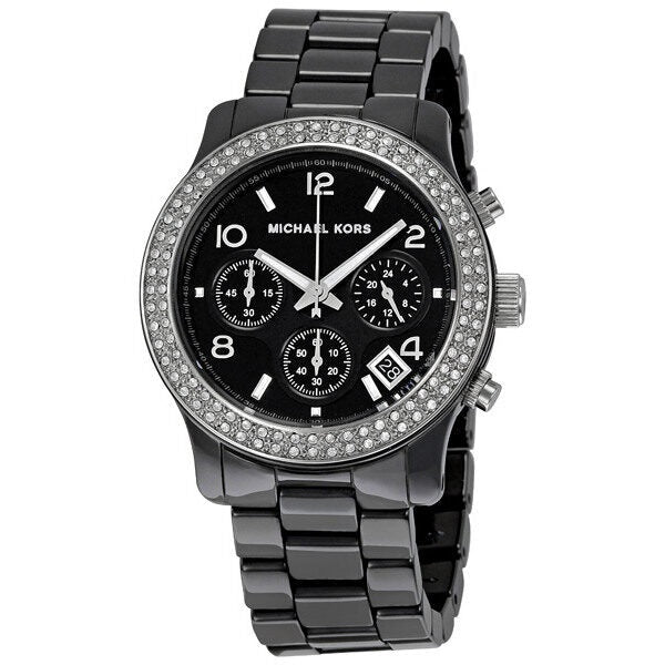  Shop Authentic Michael Kors Runway Black Dial Black Steel Strap Watch for Women - MK5190 - Luxxuri