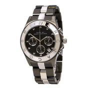  Shop Authentic Marc Jacobs Blade Chronograph Black Dial Two Tone Steel Strap Watch for Women - MBM3179 - Luxxuri