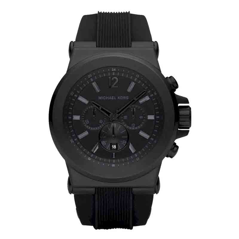  Shop Authentic Michael Kors Dylan Black Dial Black Rubber Strap Watch for Men - MK8152 - Luxxuri