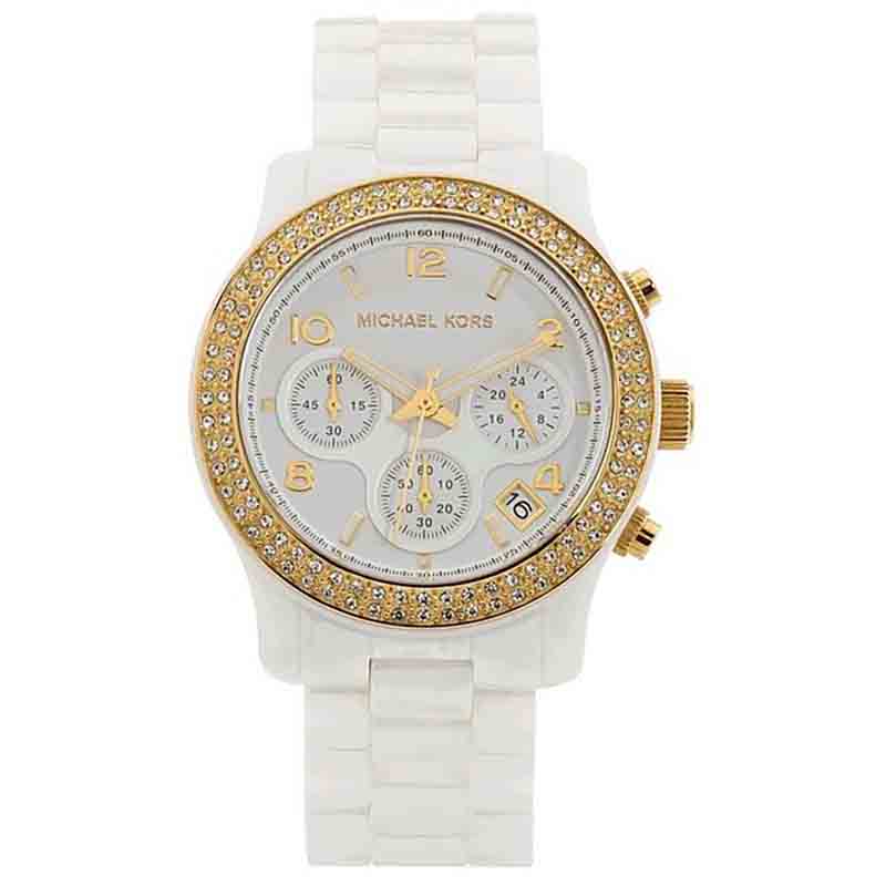  Shop Authentic Michael Kors Runway White Dial White Steel Strap Watch for Women - MK5237 - Luxxuri