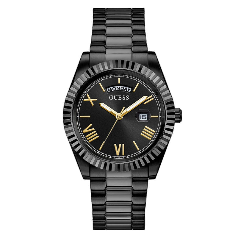  Shop Authentic Guess Connoisseur Black Dial Black Steel Strap Watch for Men - GW0265G4 - Luxxuri