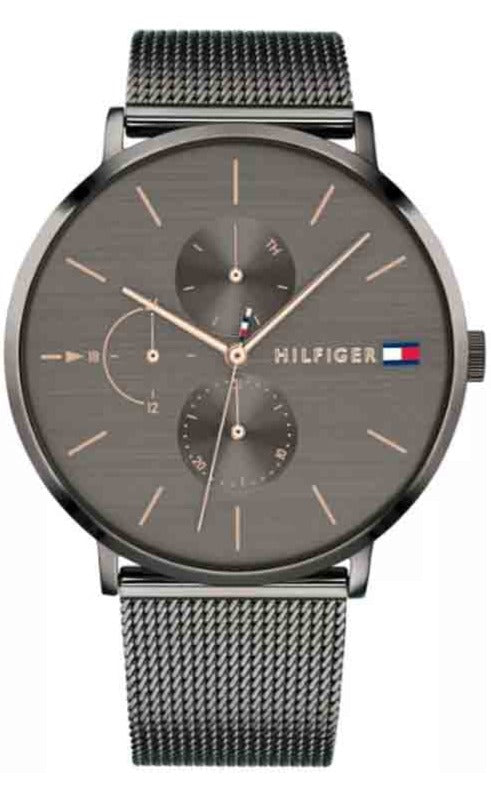  Shop Authentic Tommy Hilfiger Jenna Multifunction Grey Dial Grey Mesh Bracelet Watch For Women - 1781945 - Luxxuri