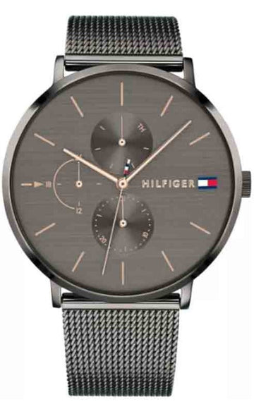  Shop Authentic Tommy Hilfiger Jenna Multifunction Grey Dial Grey Mesh Bracelet Watch For Women - 1781945 - Luxxuri