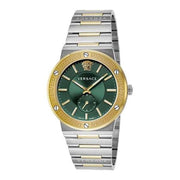  Shop Authentic Versace Greca Green Dial Silver Steel Strap Watch for Men - VEVI00420 - Luxxuri