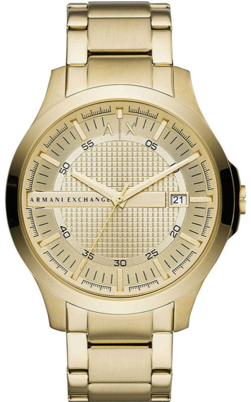  Shop Authentic Armani Exchange Hampton Chronograph Gold Dial Gold Steel Strap Watch For Men - AX2415 - Luxxuri