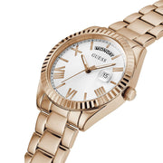  Shop Authentic Guess Luna White Dial Rose Gold Steel Strap Watch for Women - GW0308L3 - Luxxuri