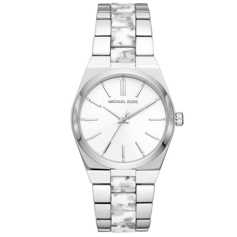  Shop Authentic Michael Kors Channing Quartz White Dial Two Tone Steel Strap Watch For Women - MK6649 - Luxxuri