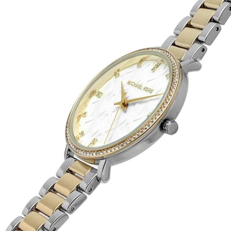  Shop Authentic Michael Kors Pyper Three Hand White Dial Two Tone Steel Strap Watch For Women - MK4595 - Luxxuri