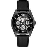  Shop Authentic Guess Analog Quartz Black Dial Black Leather Strap Watch For Men - GW0389G4 - Luxxuri