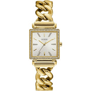  Shop Authentic Guess Vanity Diamonds Silver Dial Gold Steel Strap Watch for Women - W1030L2 - Luxxuri