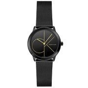  Shop Authentic Calvin Klein Minimal Black Dial Black Mesh Bracelet Watch for Women - K3M224X1 - Luxxuri
