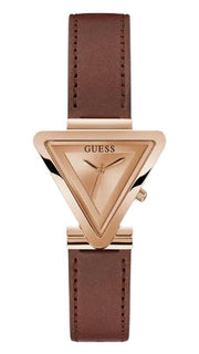  Shop Authentic Guess Fame Quartz Rose Gold Dial Brown Leather Strap Watch For Women - GW0548L2 - Luxxuri