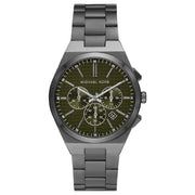  Shop Authentic Michael Kors Lennox Chronograph Black Dial Grey Steel Strap Watch For Men - MK9118 - Luxxuri