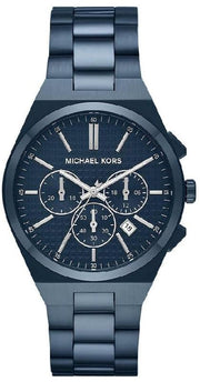  Shop Authentic Michael Kors Lennox Chronograph Blue Dial Blue Steel Strap Watch For Women - MK9147 - Luxxuri
