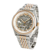  Shop Authentic Emporio Armani Meccanico White Dial Two Tone Stainless Steel Watch For Men - AR60002 - Luxxuri