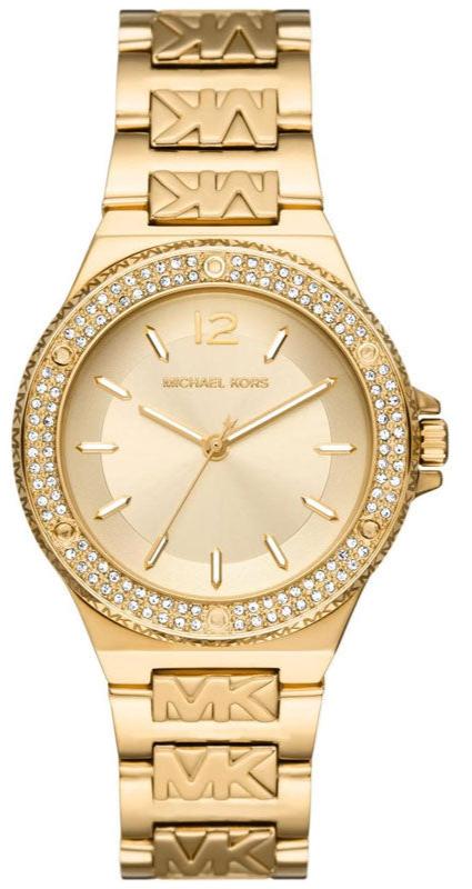  Shop Authentic Michael Kors Lennox Three-Hand Gold Dial Gold Steel Strap Watch For Women - MK7339 - Luxxuri