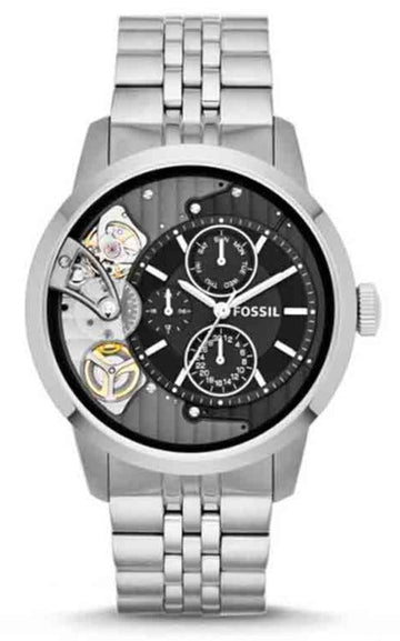  Shop Authentic Fossil Townsman Multifunction Black Dial Silver Steel Strap Watch for Men - ME1135 - Luxxuri