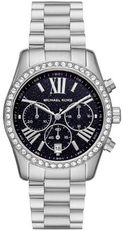  Shop Authentic Michael Kors Lexington Chronograph Black Dial Silver Steel Strap Watch For Women - MK7277 - Luxxuri