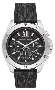  Shop Authentic Michael Kors Brecken Chronograph Black Dial Black Leather Strap Watch For Men - MK8850 - Luxxuri