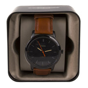  Shop Authentic Fossil The Minimalist Black Dial Brown Leather Strap Watch for Men - FS5305 - Luxxuri
