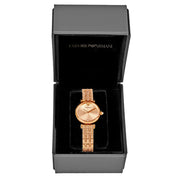  Shop Authentic Emporio Armani Gianni T Bar Quartz Rose Gold Dial Rose Gold Steel Strap Watch For Women - AR11342 - Luxxuri
