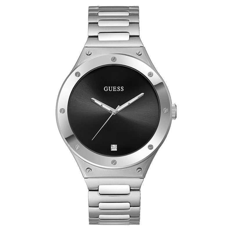  Shop Authentic Guess Scope Black Dial Silver Steel Strap Watch for Men - GW0427G1 - Luxxuri
