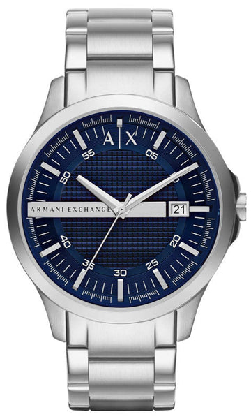  Shop Authentic Armani Exchange Hampton Chronograph Blue Dial Silver Steel Strap Watch For Men - AX2132 - Luxxuri