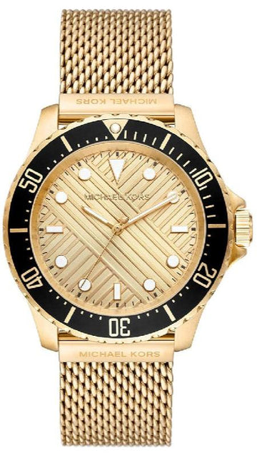  Shop Authentic Michael Kors Everest Chronograph Gold Dial Gold Mesh Strap Watch For Men - MK9083 - Luxxuri