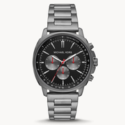  Shop Authentic Michael Kors Sullivan Chronograph Black Dial Grey Steel Strap Watch For Men - MK8970 - Luxxuri
