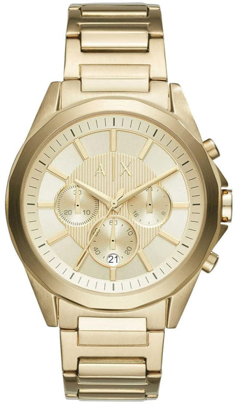  Shop Authentic Armani Exchange Drexler Chronograph Gold Dial Gold Steel Strap Watch For Men - AX2602 - Luxxuri