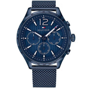  Shop Authentic Tommy Hilfiger Gavin Chronograph Blue Dial Blue Mesh Bracelet Watch for Men - 1791471 - Luxxuri