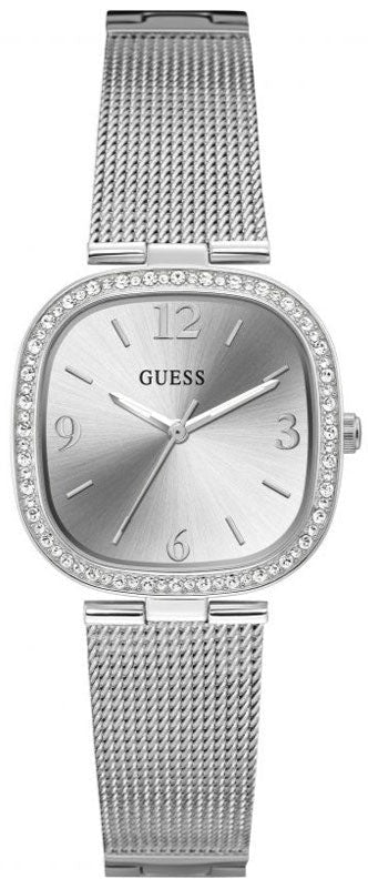 Shop Authentic Guess Tapestry Diamonds Silver Dial Silver Mesh Bracelet Watch for Women - GW0354L1 - Luxxuri