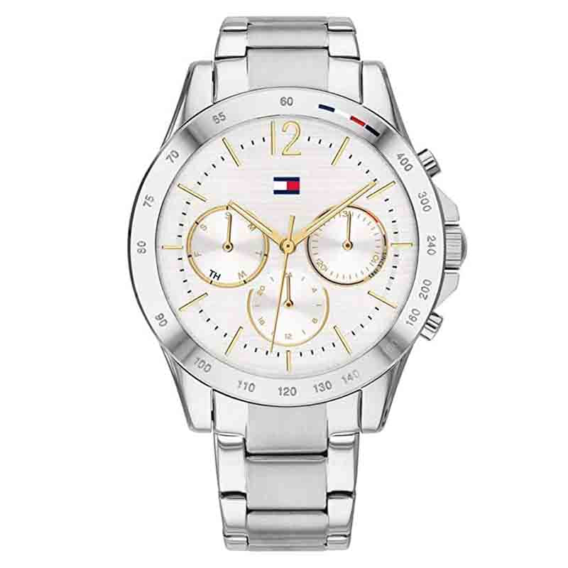  Shop Authentic Tommy Hilfiger Haven Multifunction Chronograph White Dial Silver Steel Strap Watch For Women - 1782194 - Luxxuri