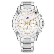  Shop Authentic Tommy Hilfiger Haven Multifunction Chronograph White Dial Silver Steel Strap Watch For Women - 1782194 - Luxxuri