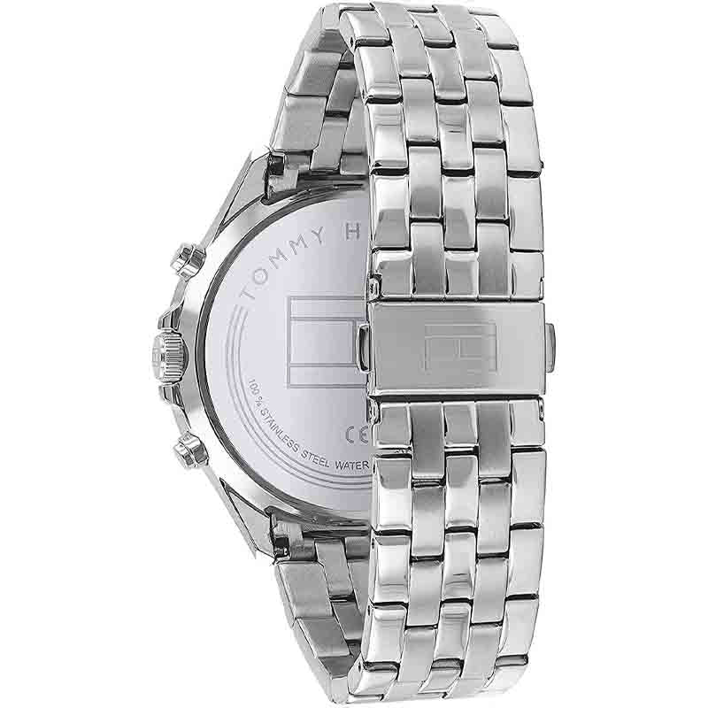  Shop Authentic Tommy Hilfiger West Quartz Black Dial Silver Steel Strap Watch For Men - 1791707 - Luxxuri