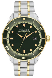  Shop Authentic Movado Heritage Calendoplan Black Dial Two Tone Steel Strap Watch For Men - 3650096 - Luxxuri