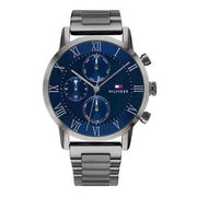  Shop Authentic Tommy Hilfiger Kane Quartz Blue Dial Black Steel Strap Watch for Men - 1791456 - Luxxuri
