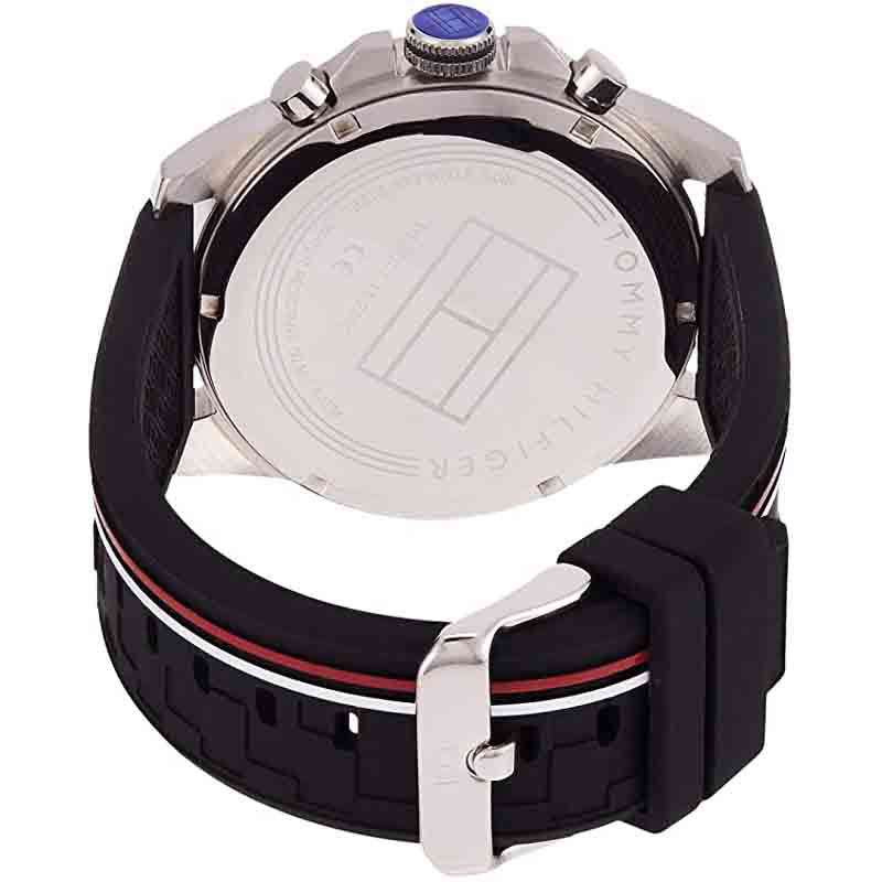  Shop Authentic Tommy Hilfiger Decker Quartz Black Dial Black Rubber Strap Watch for Men - 1791473 - Luxxuri