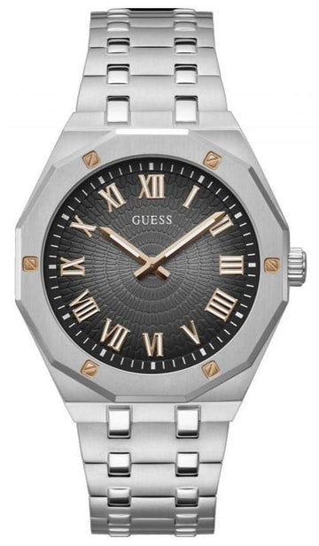  Shop Authentic Guess Asset Quartz Black Dial Silver Steel Strap Watch For Men - GW0575G1 - Luxxuri